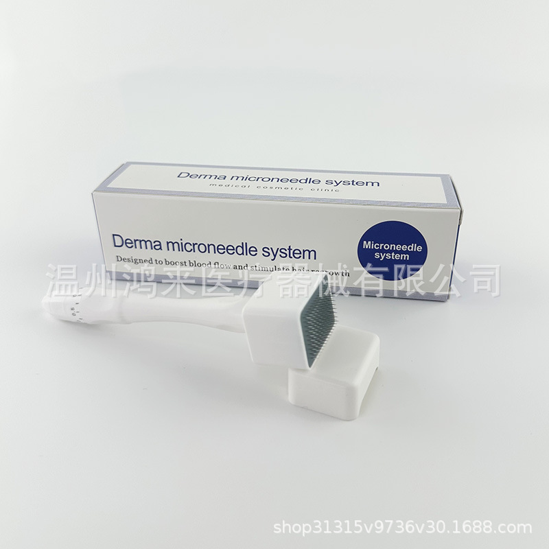 Cross-Border Amazon Disposable Skin Prick Needle 140-Needle Stamp-Style Scalp Seal Microneedle Mechanical Font Number