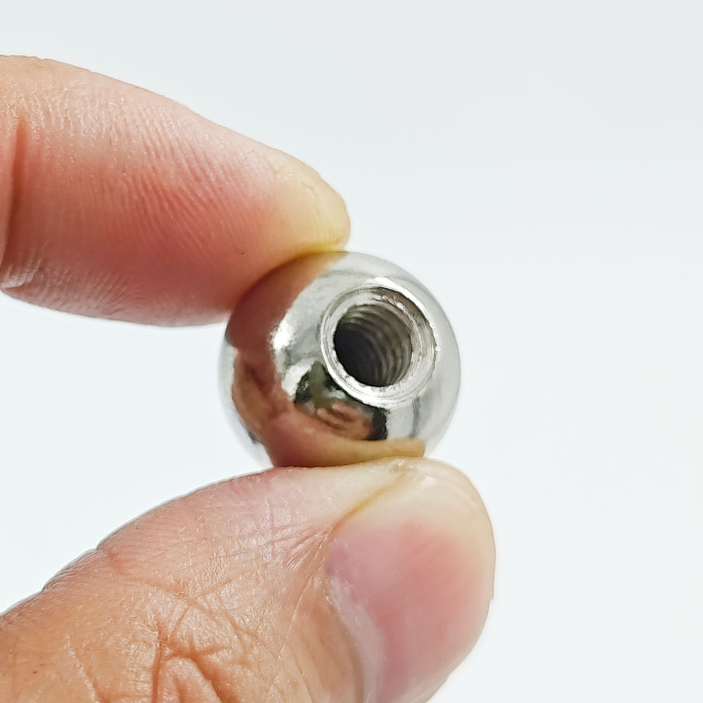 17mm diameter ball turn 1/4 screw hole ball hole mobile phone clamp flat clamp Universal arm metal adapter steel ball head