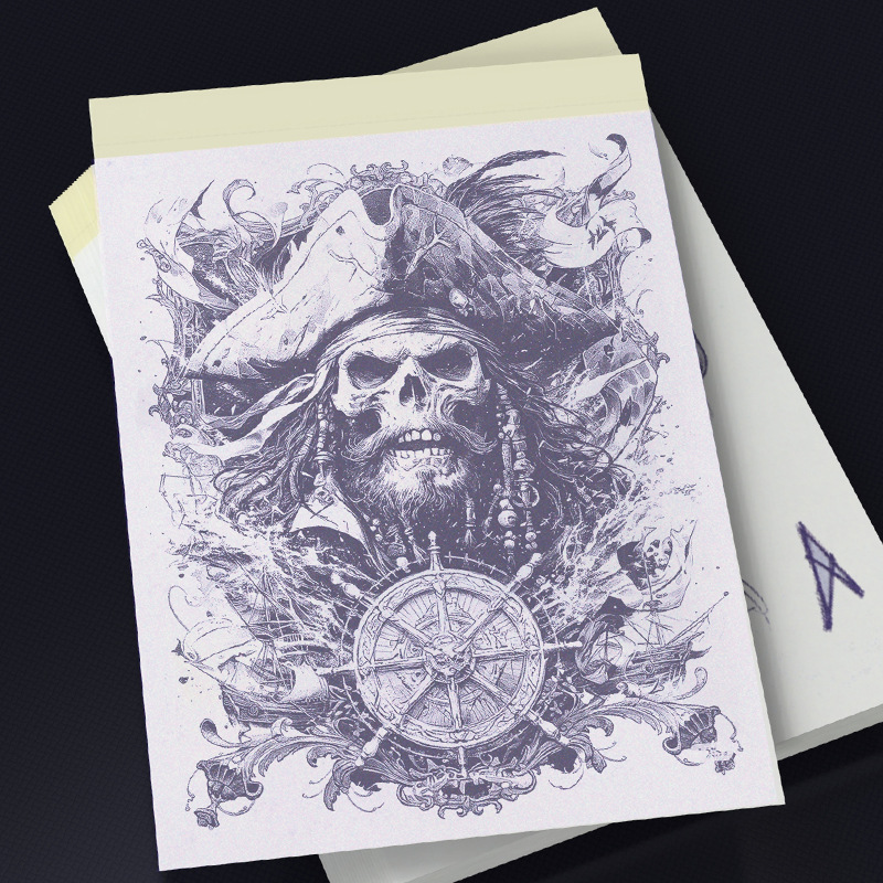 Liqi Tattoo Transfer Paper A4 Thermal Paper Quadruple Hand-Painted Paper Hand-Painted Copy Paper Tracing Paper Tattoo Machine Cross-Border