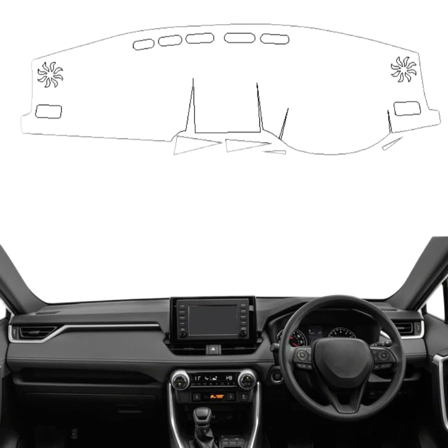 Поддержка для Toyota RAV4 2019-2020, защитный мат для панели приборов