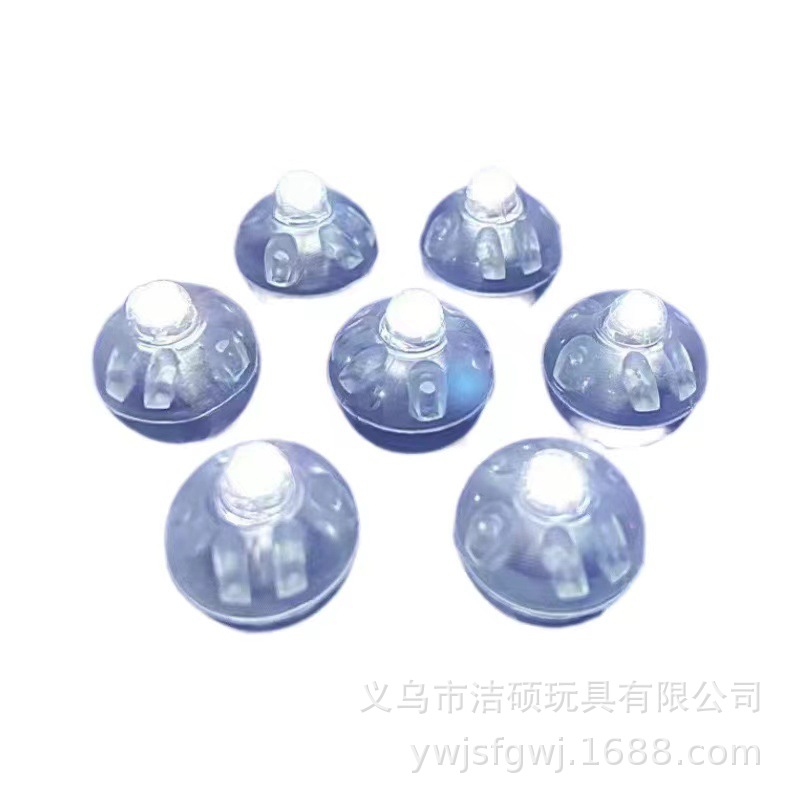Led Colorful Luminous Ball Light Digital Flash Balloon Light Hairpin Keychain Decorative Small Light Ball Cross-Border