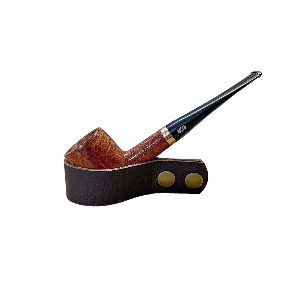 Cross-Border Hot-Selling Leather Pipe Holder New Product Personalized Leather Pipe Holder Unique Leather Pipe Holder Portable Pipe Holder