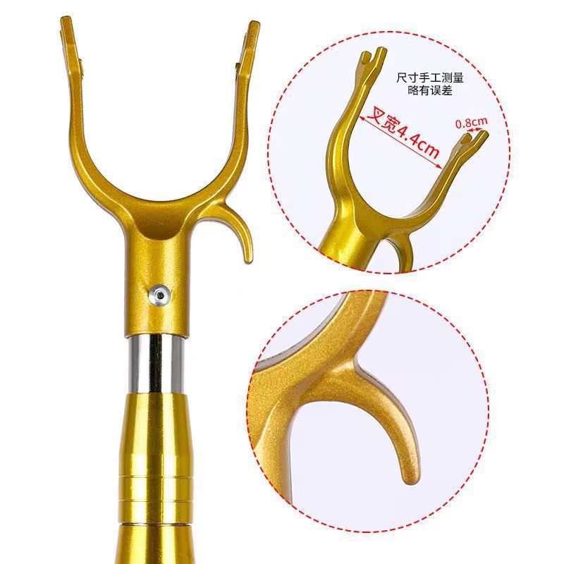 Clothes pole clothes pole clothes fork pick clothes pole household dormitory telescopic stainless steel 2.5 meters 3 meters plus long clothes fork