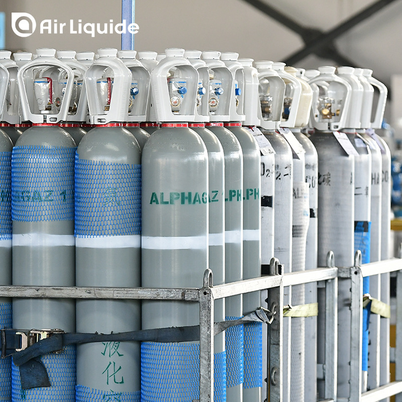 99.999% Cylinder Gas O2, N2, Ar, H2, He, Packaging 8L, 40L, 50L—Air Liquide, Nationwide Factory
