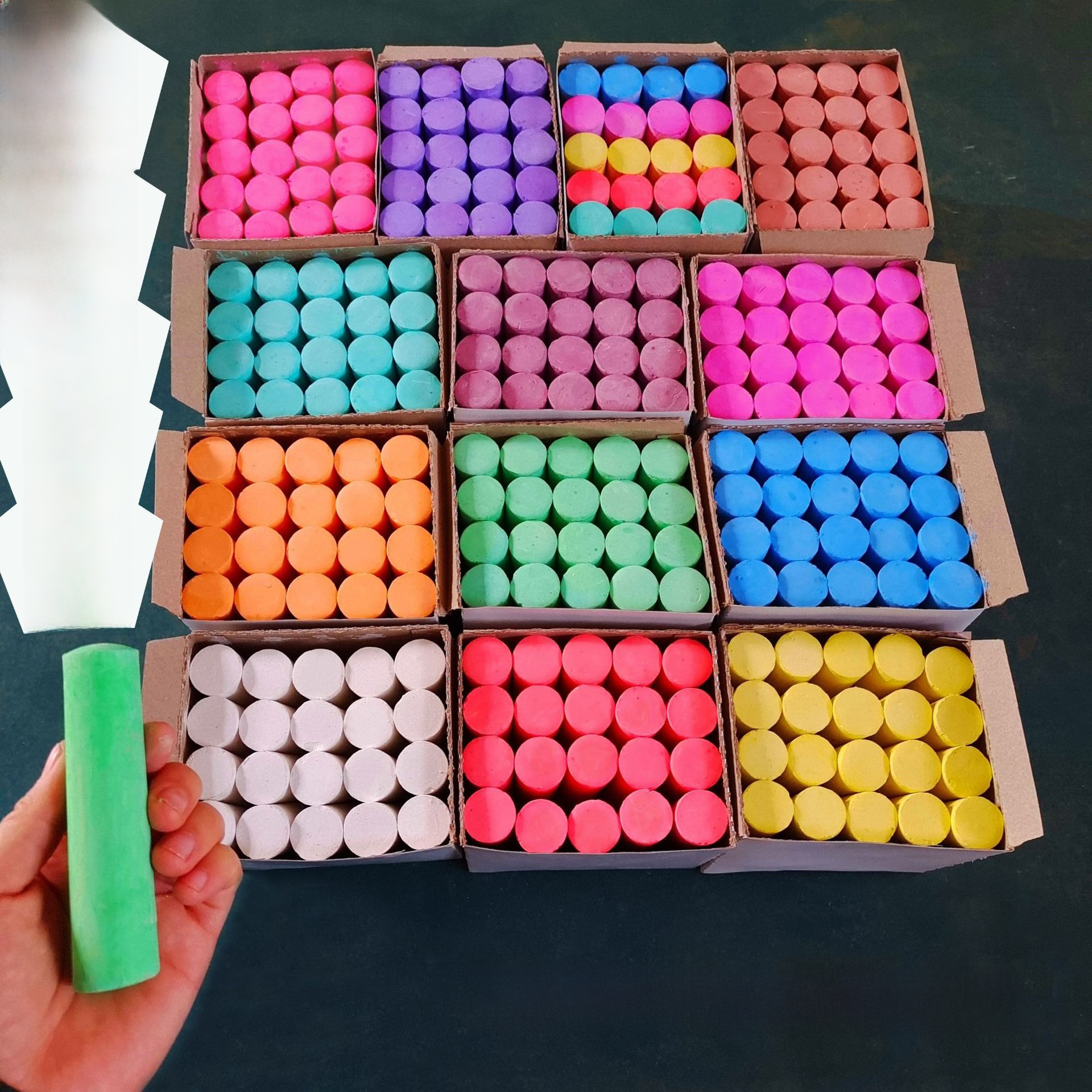 1-piece Large thick chalk color white bold woodworking steel pipe ship label outdoor graffiti chalk