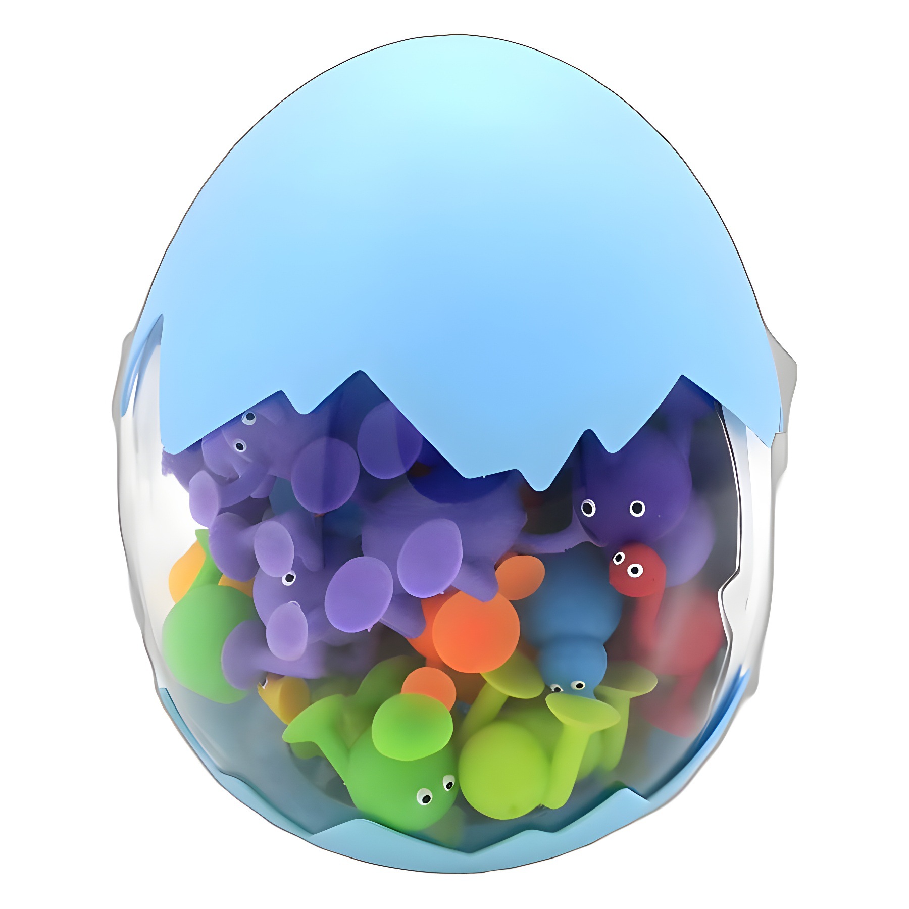 Cross-border Kidsren's Cartoon Animal Doll Soft Silicone Building Blocks Suction Music Sticky Early Education Educational Suction Cup Toy