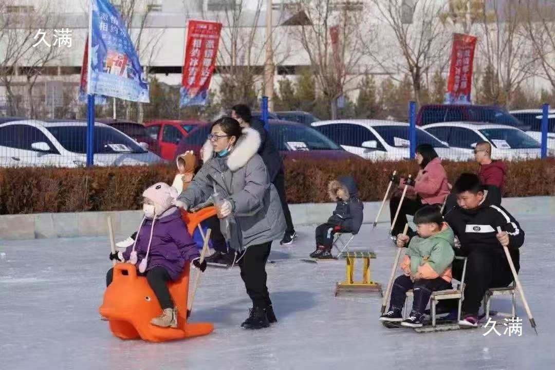 Factory Ice and Snow Amusement Equipment Ski Car Ice Bicycle Ski Car Snow Small