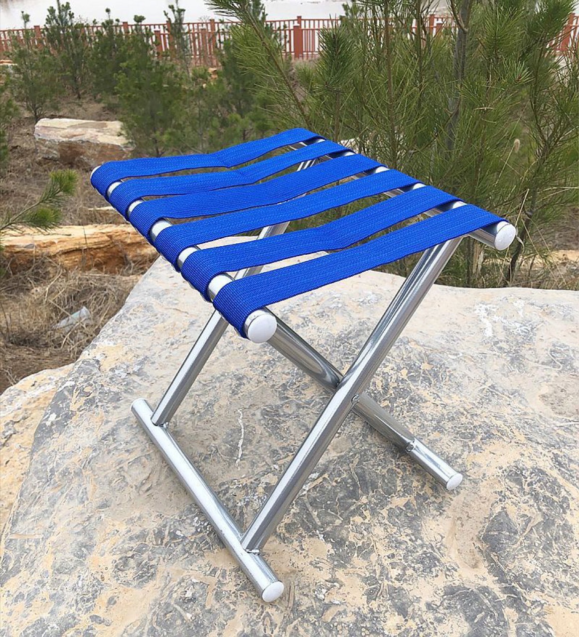 Outdoor Fishing Stool Thickened Folding Backrest Fishing Chair Folding Stool Small Stool Portable Small Bench