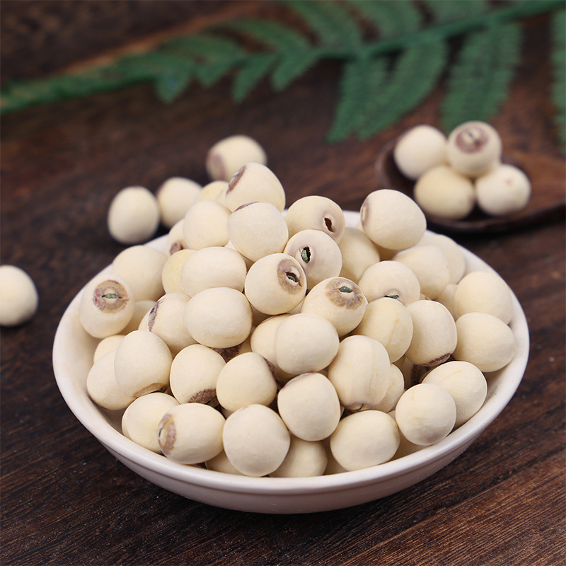 Xianglian White Lotus Seeds with Core Ground White Lotus Microdermabrasion Xiangtan Inch Sanlian 500g Origin Wholesale Bulk Lotus Fragrance