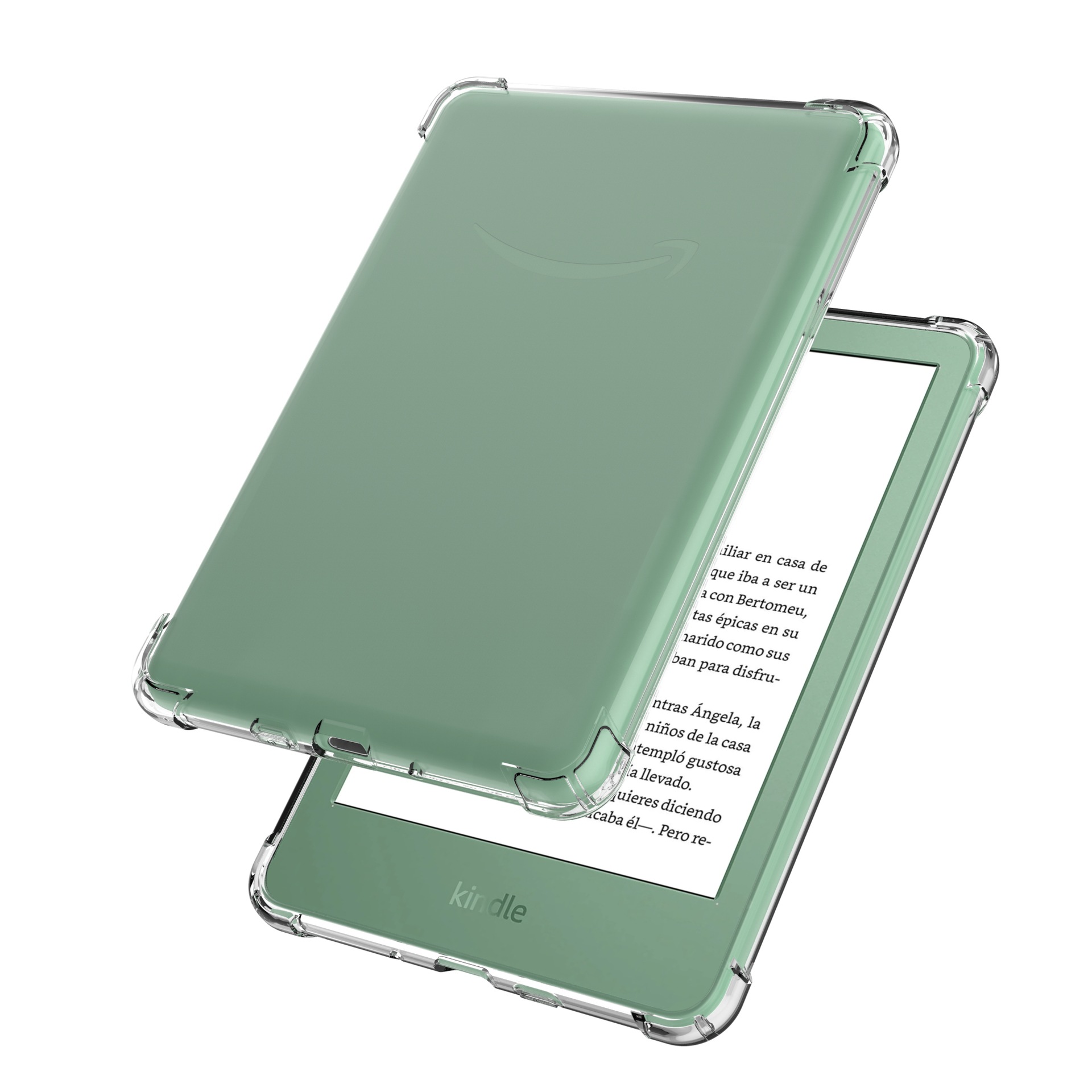 For 2024 Amazon Kindle Entry Edition E-book Protective Cover 12th Four Corner Airbag Anti-drop Transparent