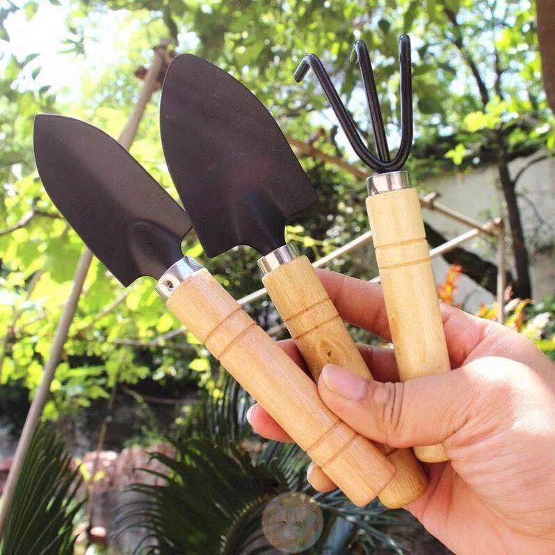 Flower scissors shovel gardening scissors tool three-piece set Daquan watering can small shovel pruning shears suit gardening supplies