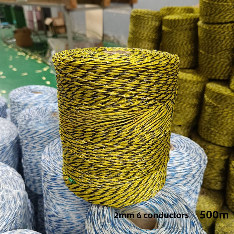 Electronic Fence Electric Rope Pasture Breeding Electric Rope Pasture Breeding Electronic Fence Conductive Rope Electric Ribbon