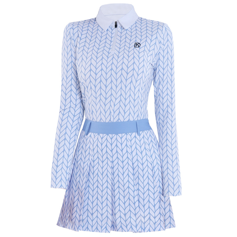 Golf Autumn and Winter New Golf Clothing Women's Long-sleeved T-shirt Golf Outdoor Sports Skirt Women's Suit Ball Clothes