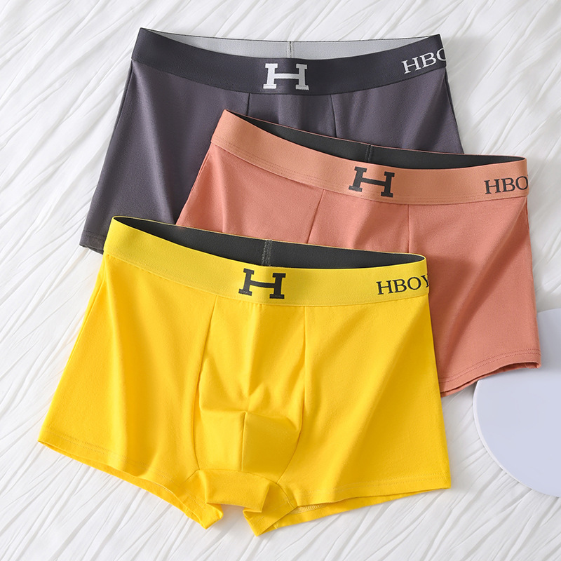 Men's cotton underwear, each independent bag, one-piece delivery, temperature-sensitive inner stickers, changing with magnet in hot seconds
