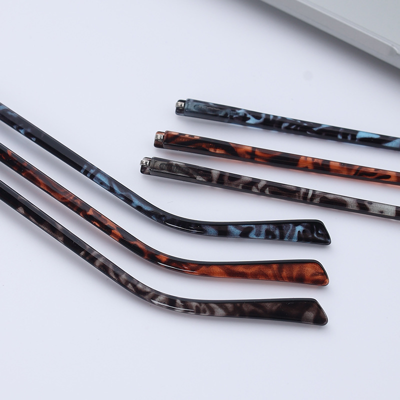 Cross-Border New Style Retro Tortoiseshell Temple Glasses Accessories Pc Temple Covers with Customizable Colors