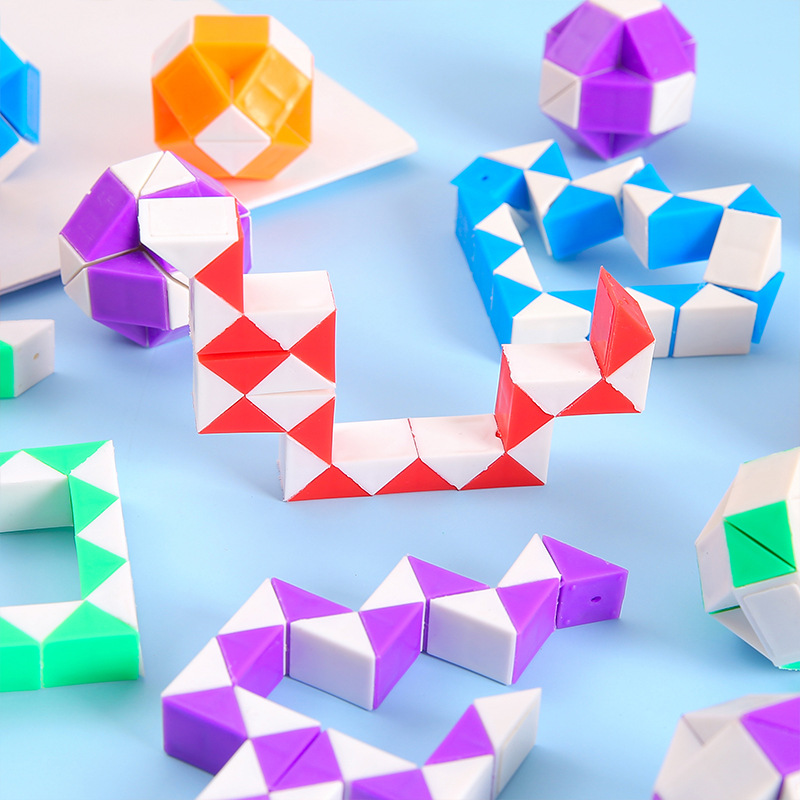 Mini 24 Section Variable Magic Ruler Children's Educational Spherical Rubik's Cube Intelligence Early Education Toys Kindergarten Gift Wholesale