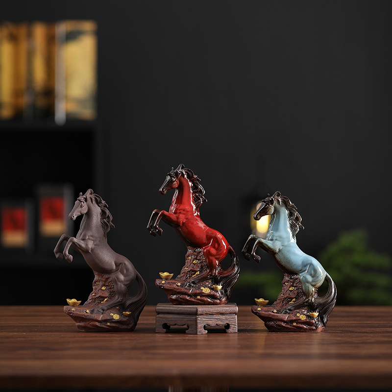 Керамические фигурки лошадей, мгновенный успех, гостиная, вход, винный шкаф, декор для офисного стола, подарок на новоселье, открытие, подарок высокого класса