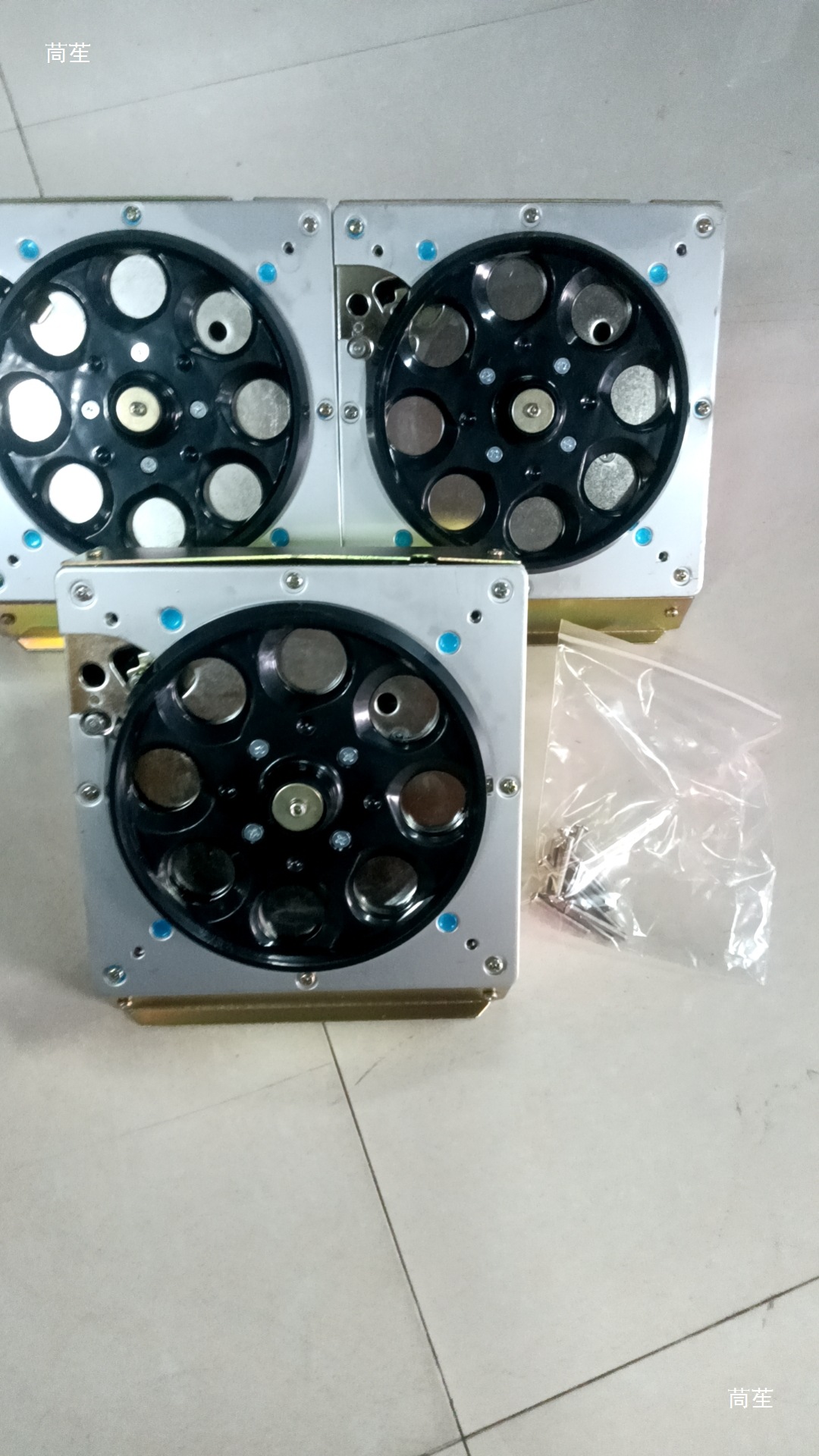 Eight-Hole Motor Turntable Plastic Coin Vending Machine Black Game Machine Coin Dispenser Counting Spring Light Eye Accessories