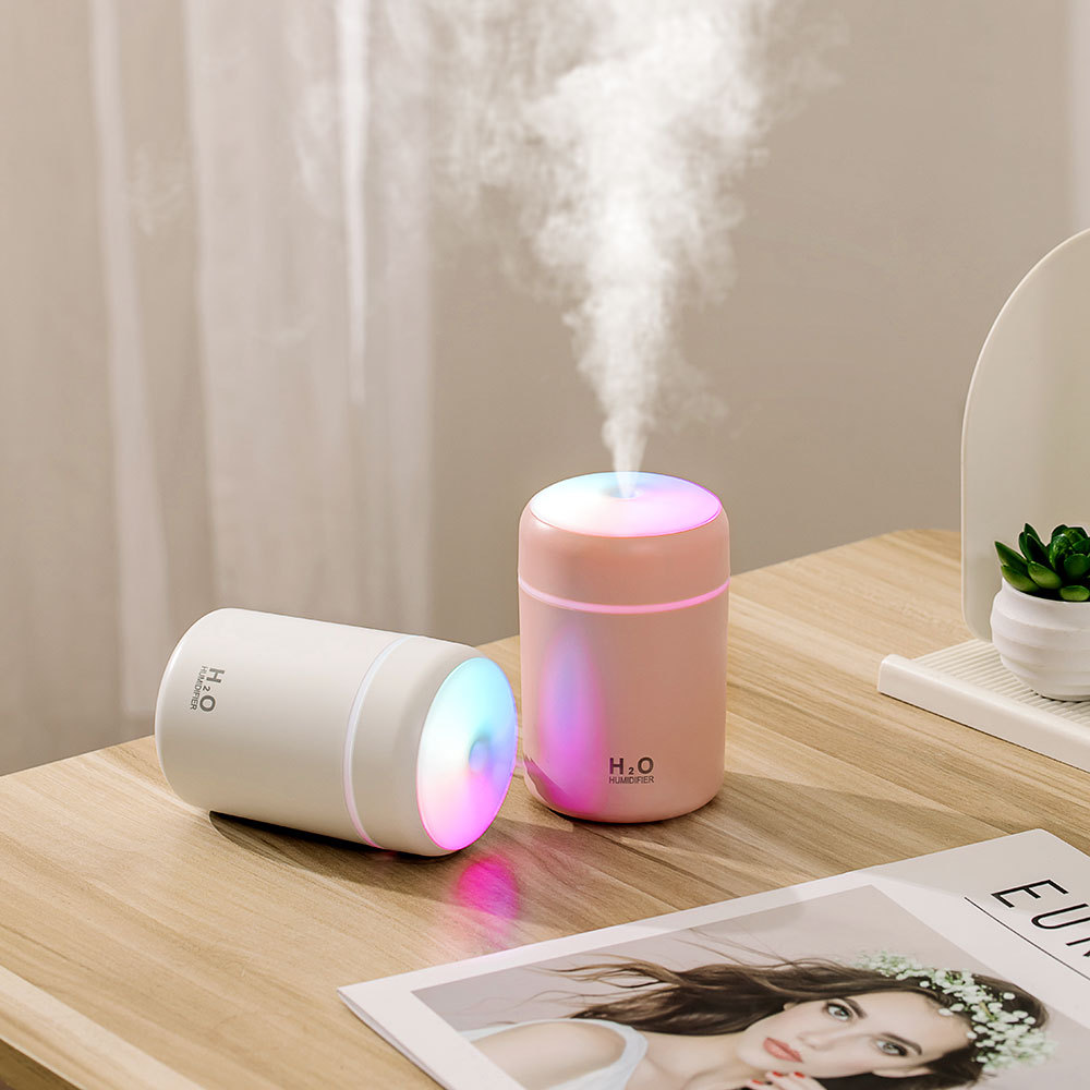 Cross-border explosions marquee colorful cup humidifier mini Desktop usb car large capacity spray home mute