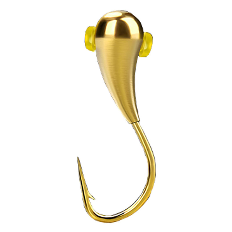 Small Golden Lump, Sky Hook, Golden Haixi Golden Beard Fish Hook, Bulk Traditional Wild Fishing Seven-star Floating Oblique Through-heart 45-degree Crucian Carp