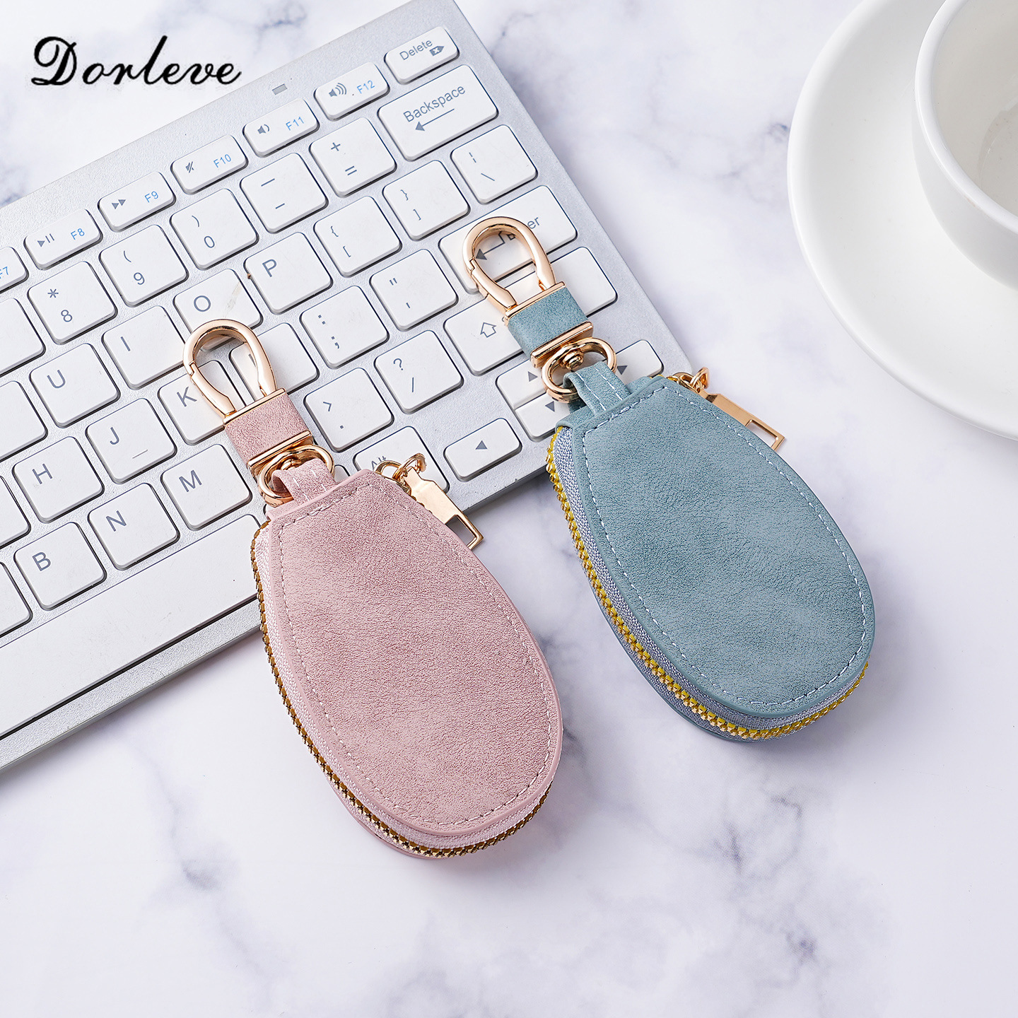 Korean Style Light Luxury Household Key Bag Large Capacity Men's and Women's Mini Organ Waist Hanging Universal Fashion Car Key Bag