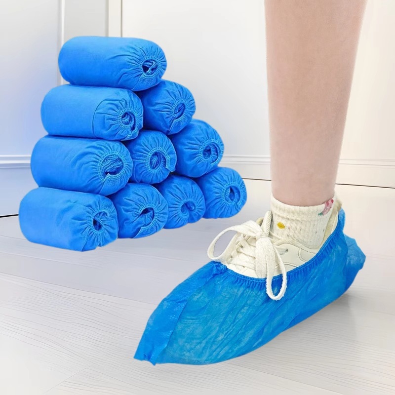 Non-Woven Shoe Covers Disposable Shoe Covers Indoor Household Non-Slip Wear-Resistant Dust-Proof Student Computer Room Breathable Thickeneded Foot Covers