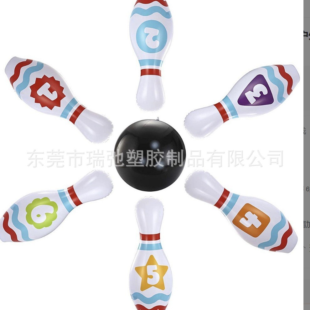 Customized Wholesale Inflatable Bowling Set Indoor Family Sports Game Bowling Toy Pvc Throwing Toy