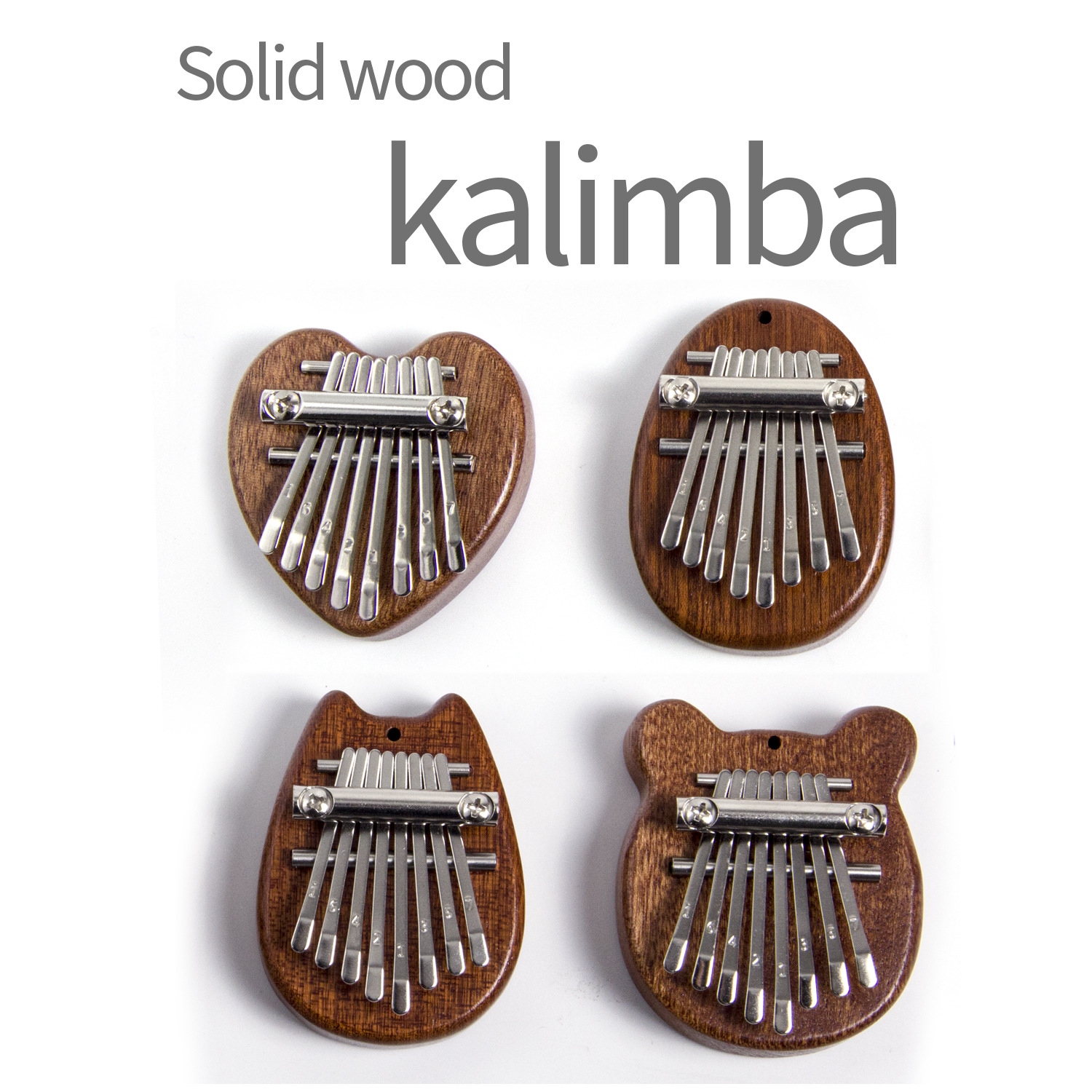 Mini 8-Tone Kalimba Finger Piano Portable Mini Kalimba Wholesale Cute Eight-Tone Thumb Piano