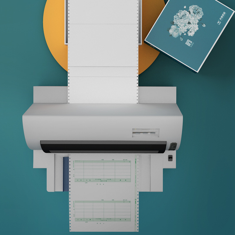 Green Tianzhang rhyme needle computer printing paper voucher white financial bill invoice list delivery order 100 pages/box