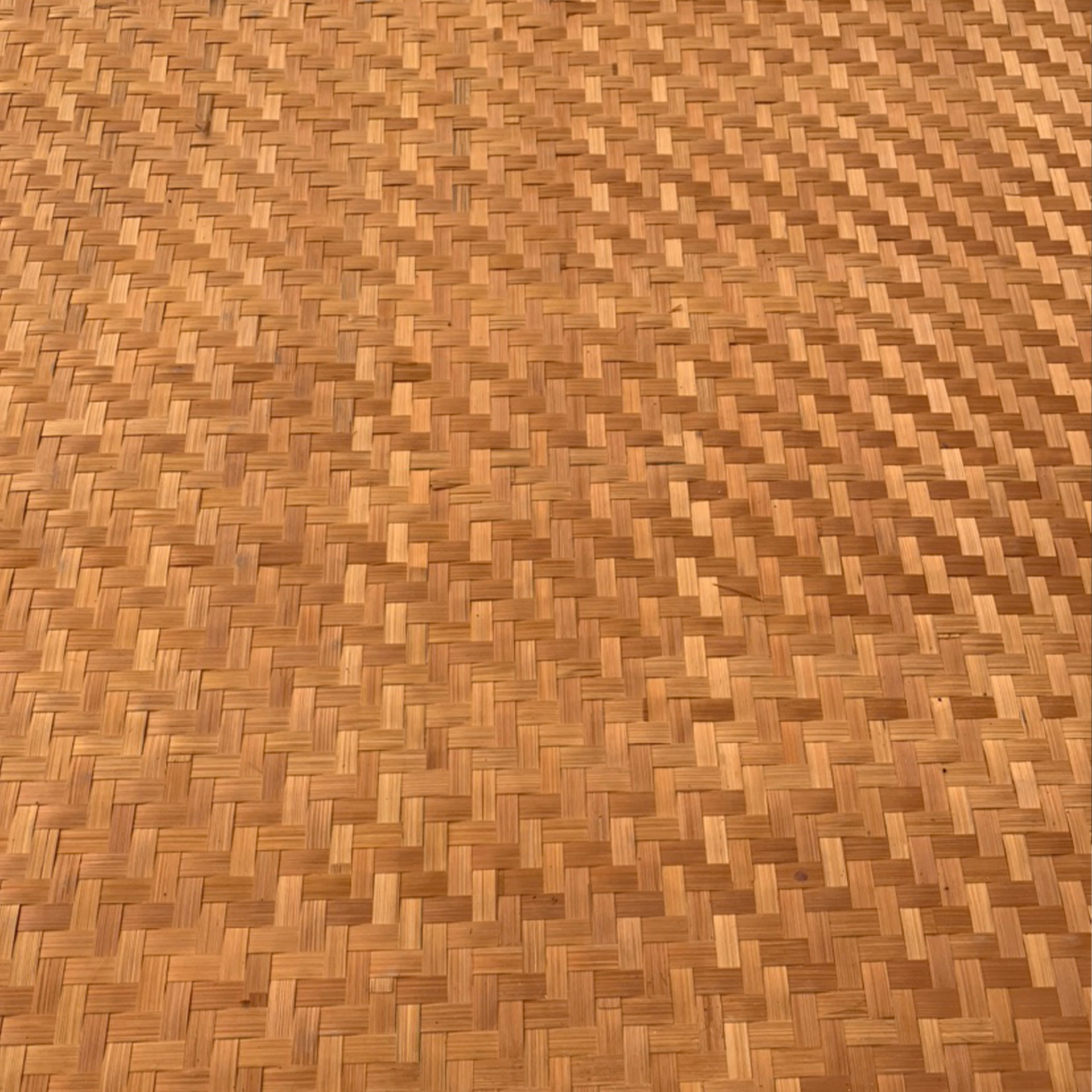 Factory bamboo woven green yellow decorative ceiling bamboo mat bamboo mat bamboo mat cross hexagonal herringbone mat carbonized dyeing