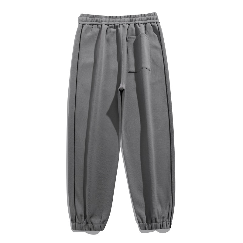 Men's Spring and Autumn Loose American Style Trendy Versatile Sweatpants Casual Joggers with Drawstring Cuffs