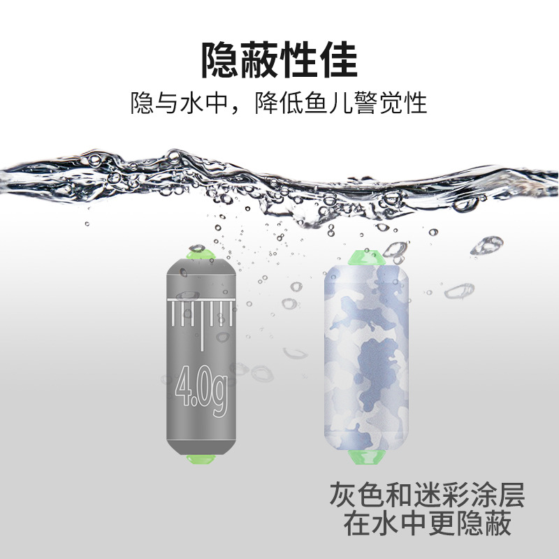 Fast lead pendant bulk soft core scale lead double Core double core scale lead leather finished fishing gear fishing accessories wholesale