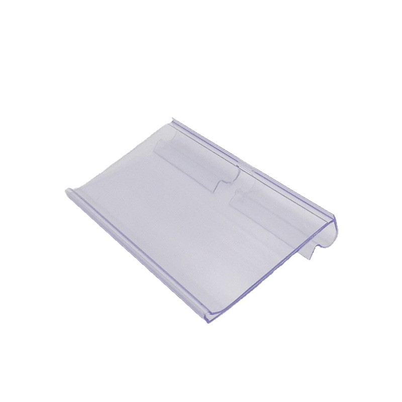 In-Stock Convenience Store Products Transparent Plastic Pvc Price Tags Price Signs Supermarket Special-Shaped Material Double-Line Display Signs