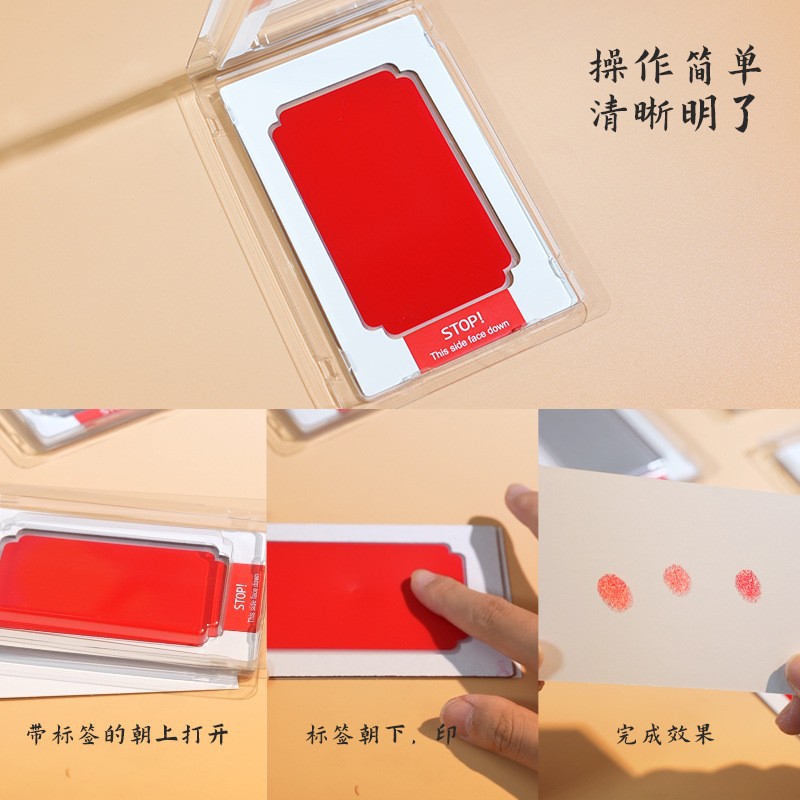 Pet Baby No-Wash Water-Based Ink Pad Baby Hand and Foot Print No-Wash Ink Baby Souvenir Gift Hand and Foot Print Pad