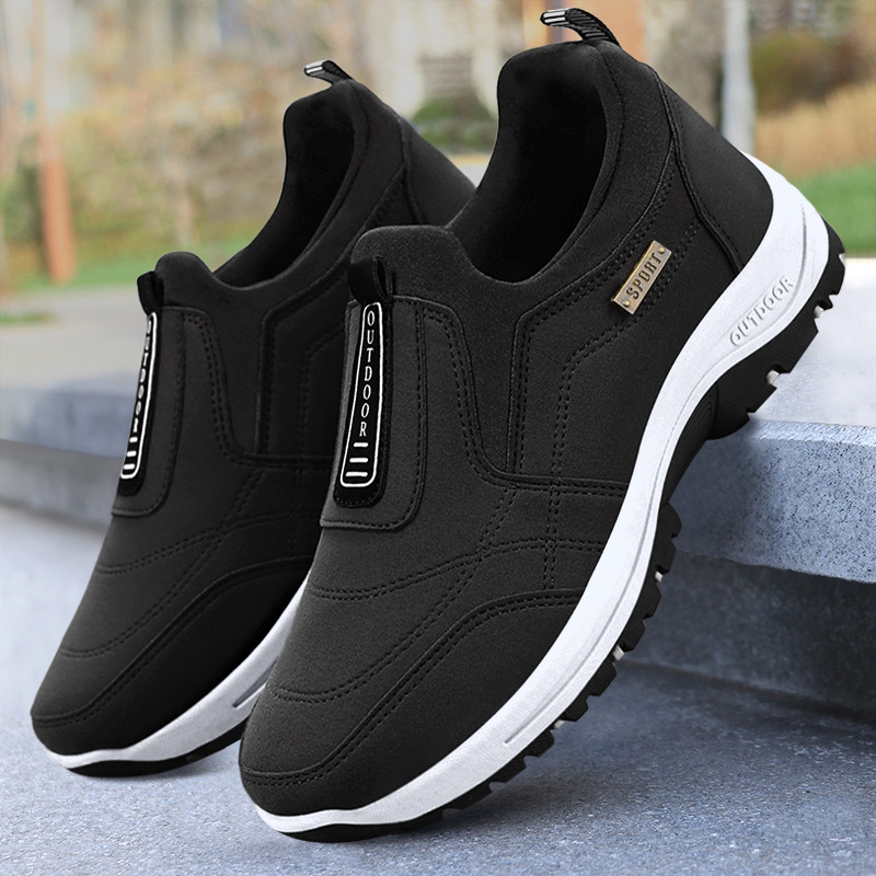 Cross-Border Large Size Men's Shoes, Summer Casual Shoes, Leather Shoes, Sports Shoes, Men's Breathable, Non-Stinky Feet, Slip-On Men's Shoes