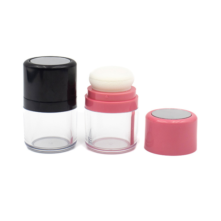 In-Stock Mushroom Hairline Fluffy Powder Bottle Loose Powder Box Honey Powder Jar with Mirror Blush Rouge Bottle Empty Bottle Packaging Material