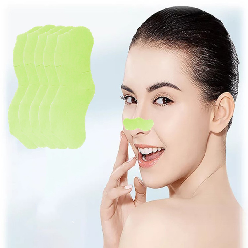 Патчи для удаления черных точек Green для глубокого очищения носа, патчи Lazy Pig