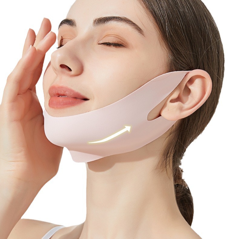 in stock Face Lift Mask French Pattern Sleep Ear Hanging Bandage Full Face Anti-sagging Face V Face Lift Tight