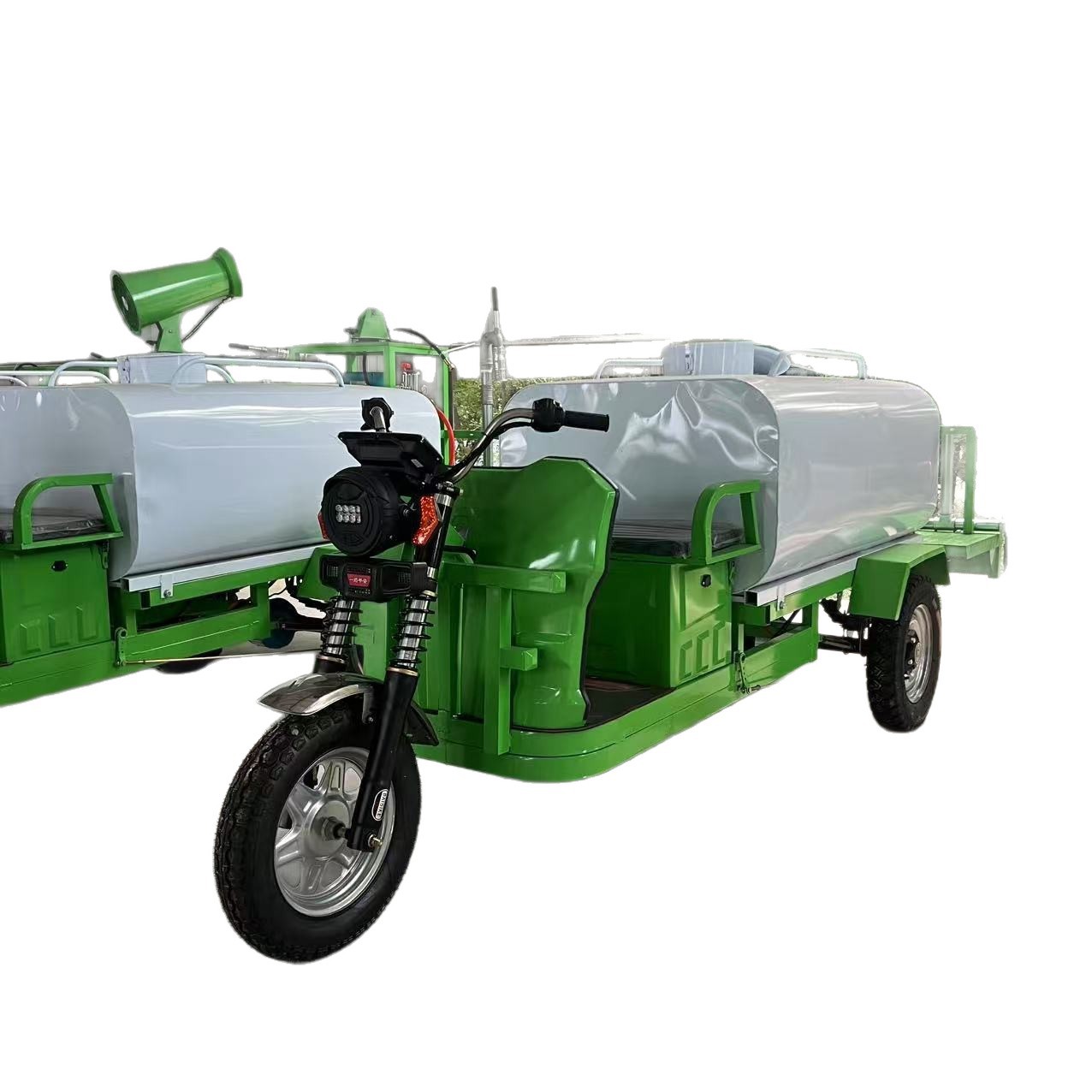 New Energy Sprinkler Truck, Landscaping Sprinkler Truck, Dust Removal Fog Cannon Truck for Cleaning Construction Sites, Electric Tricycle