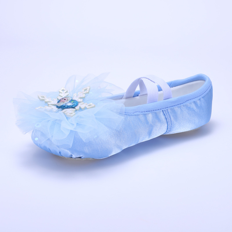 Princess Elsa Dance Shoes Soft-Soled Kidsren's Ballet Girls Dance Shoes Special Female Practice Cat Claw Dance Shoes 8008