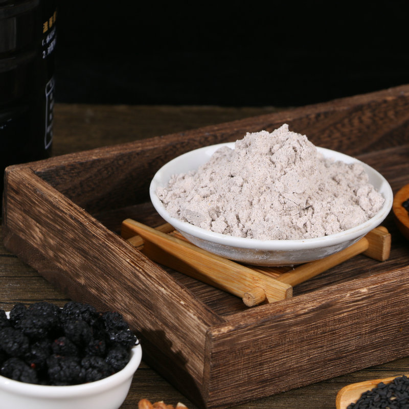 500g Valley Lixin black sesame walnut Mulberry powder grain breakfast mixed Mulberry powder with freight forwarding wholesale