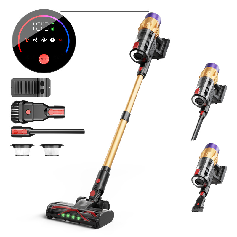 V18 Vacuum Cleaner 550W 7 Batteries Cross-Border Wireless Vacuum Cleaner for Home Use, Minimum Order Quantity of One Piece, 35000Pa Strong Suction