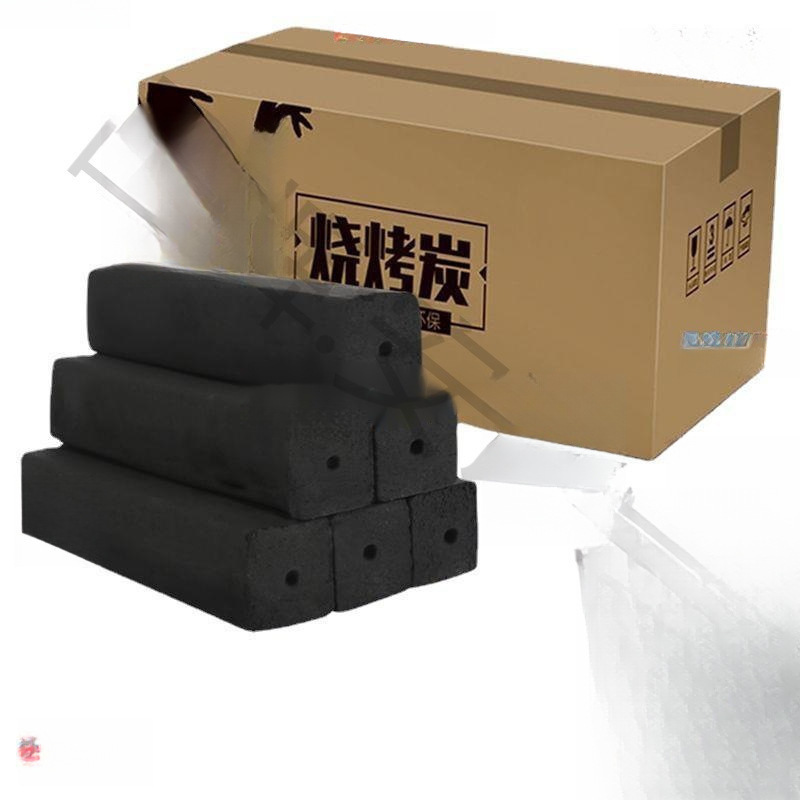 Bbq Charcoal, Bamboo Charcoal, Smokeless Household Burning-Resistant Heating Charcoal, Machine-Made Charcoal, Whole Box Wholesale, Fruit Charcoal, Flammable