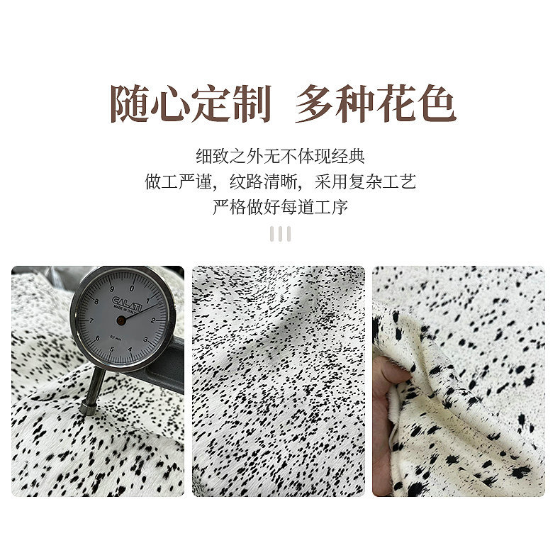 Genuine Horse Fur DIY Semi-Finished Home Tissue Box Living Room Entrance Tray Jewelry Leather Manufacturer Wholesale