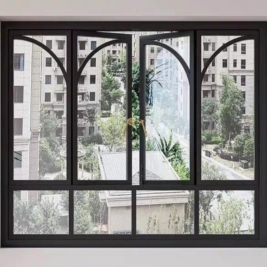 French-Style Retro Cream Indoor Partition Sliding Casement Window Living Room Room Decoration Window Studio Props Landscaping