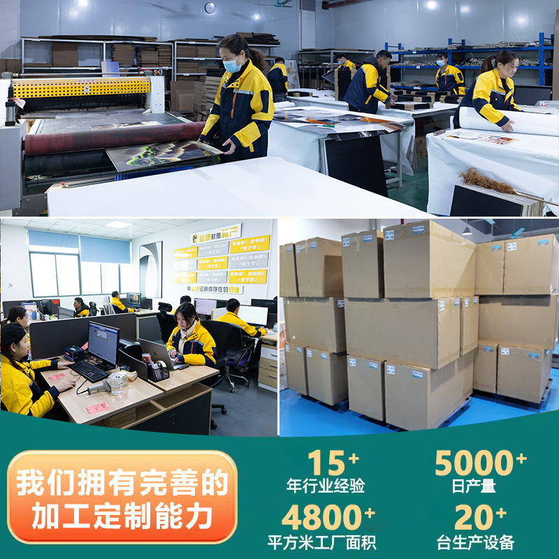 Cross-Border Custom-Made Frameless Painting Pine Inner Frame High-Definition Inkjet Printing Painting Core Large Size Frameless Canvas Painting Customization