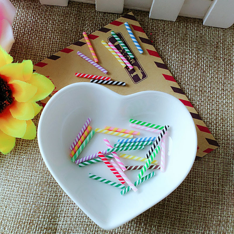 New simulation soft pottery Smart Stick wholesale creative two-color soft pottery thin stick exquisite simulation DIY soft pottery accessories