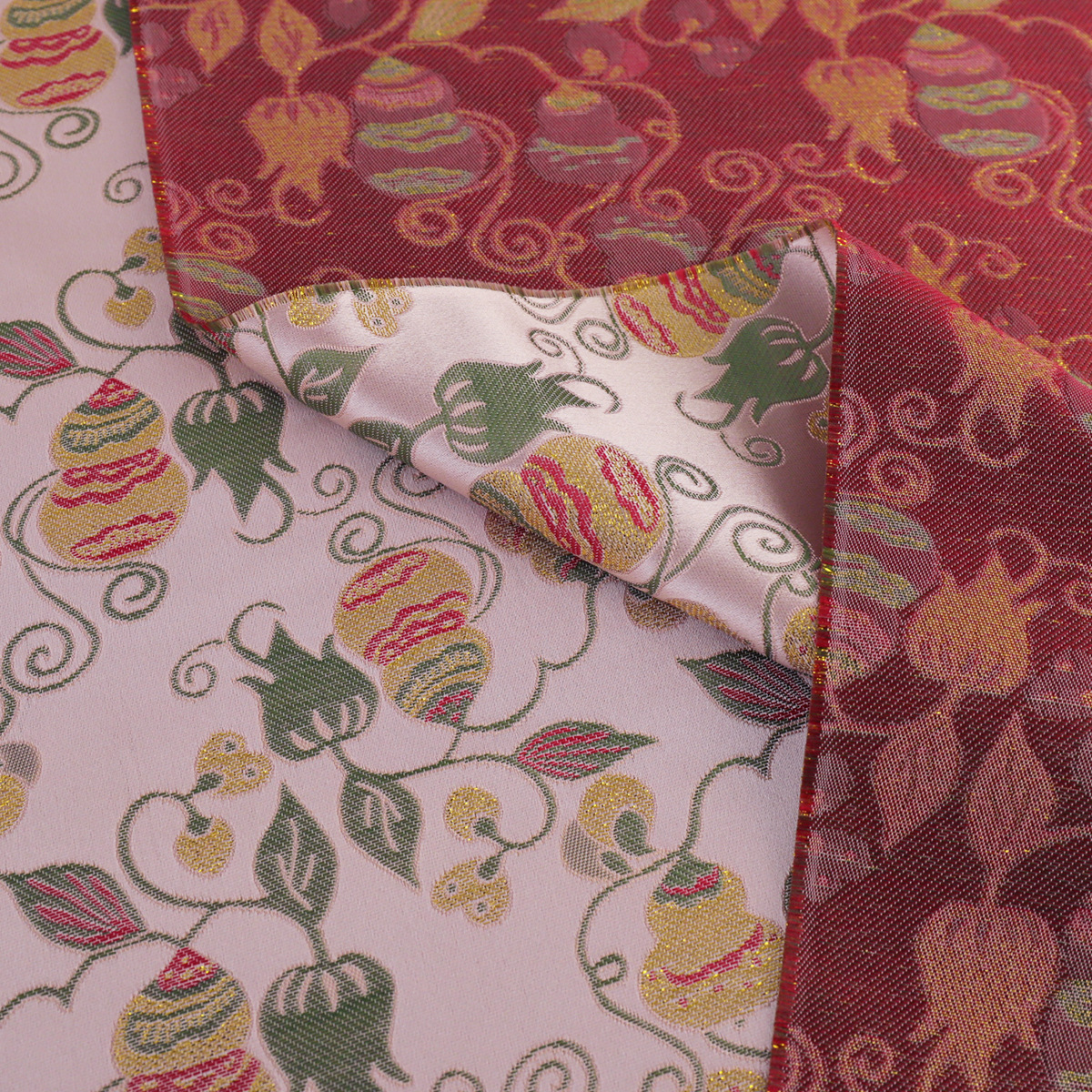 "FS178 Fu Lu Shuangquan" National Style Jacquard Imitation Song Brocade Fabric Comfortable Clothing Cloth Vest Jacket Jacket