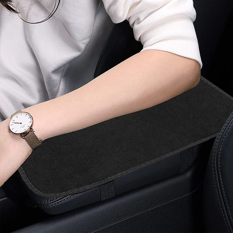 Plush car armrest box pad four seasons universal multifunctional armrest box booster pad interior car protection pad