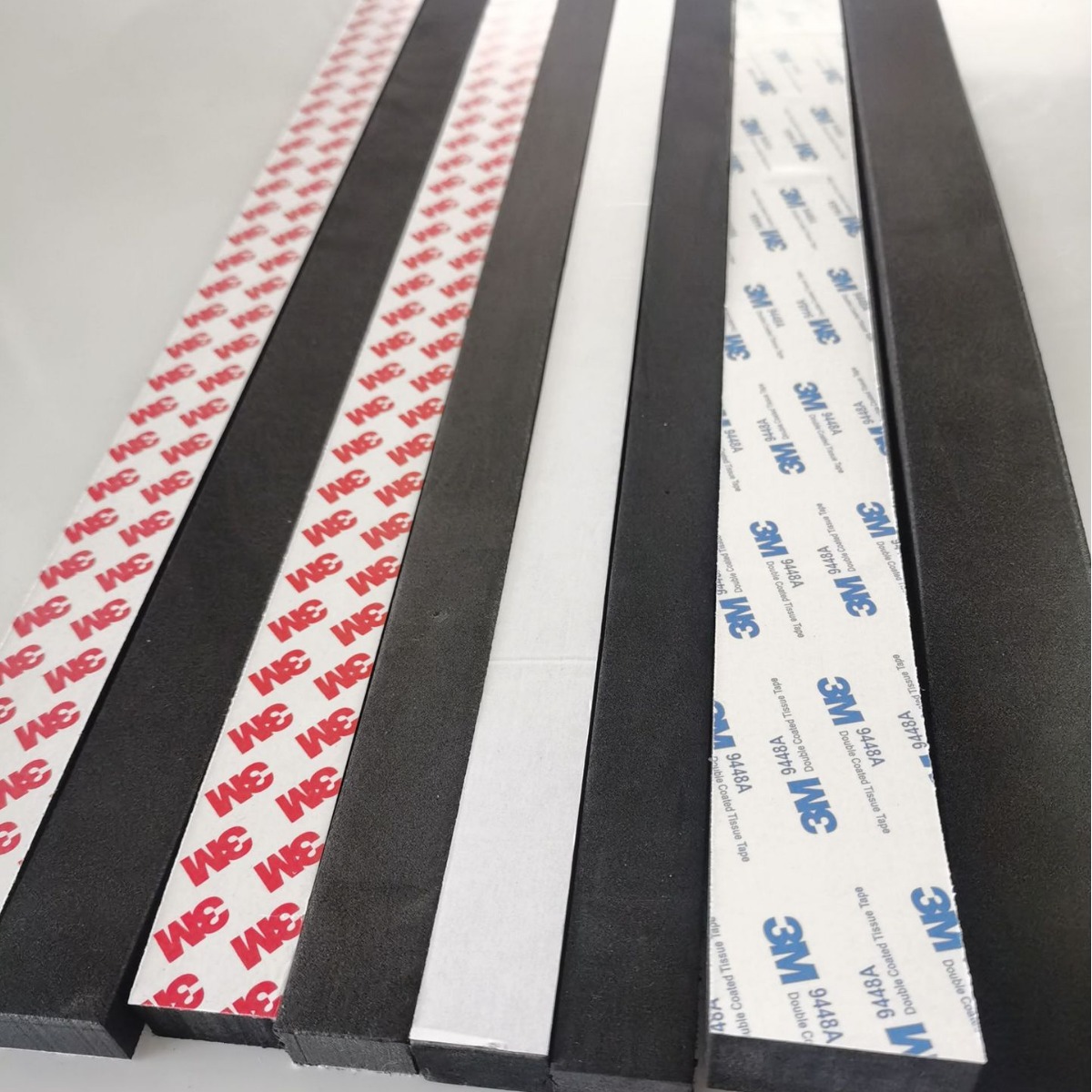 Black and white single-sided adhesive eva foam strip anti-collision plate sealing sound insulation caulking foam sponge self-adhesive strip